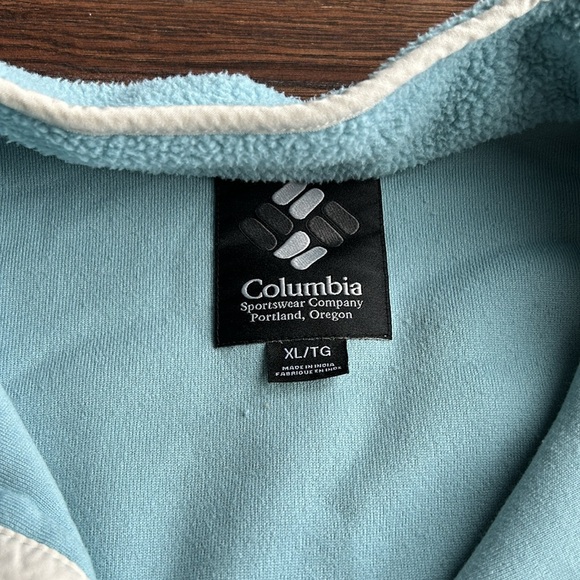 Men's Columbia Fleece Quarter Zip Sweatshirt | Columbia Fleece Sweatshirt | - Picture 6 of 7